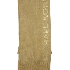 Michael Kors Knit Scarf Camel with Studded Logo
